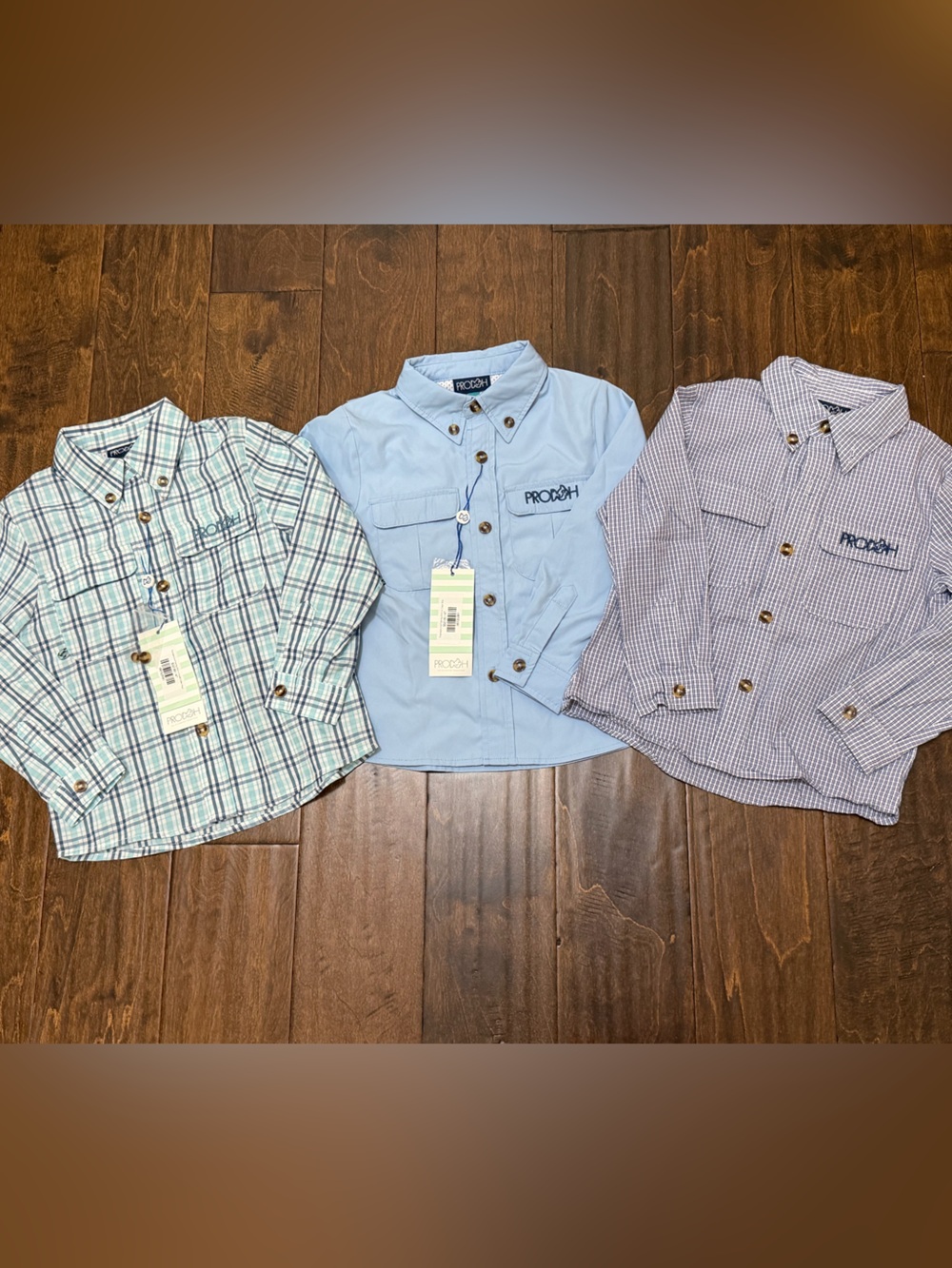 PRODOH Founders Kids Fishing Shirt Bundle of 3 Size 4T | 2 NWT - 1 NWOT